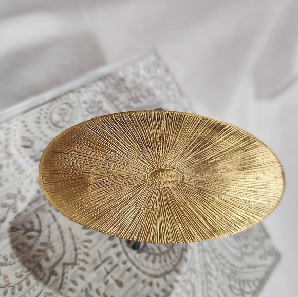 Jay Strongwater Bird on Fruit Oval Box with Tag - Picture 7 of 11